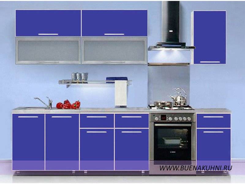 прямая кухня в алюминиевой рамке в Нижневартовске