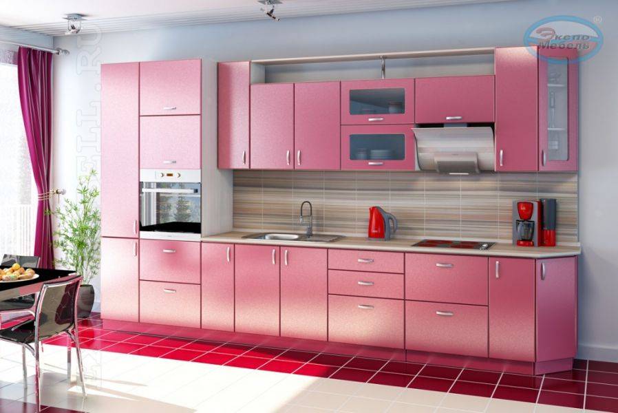 кухонный гарнитур фуксия в Нижневартовске