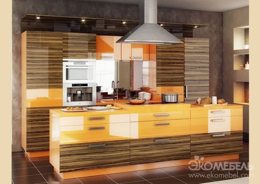 кухня дина с пластиковыми фасадами в Нижневартовске