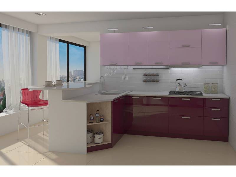 кухня угловая бельканто фасады мдф в Нижневартовске