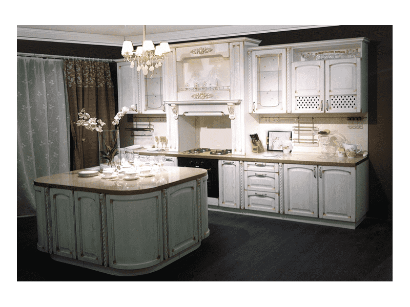 белая кухня палермо из массива в Нижневартовске