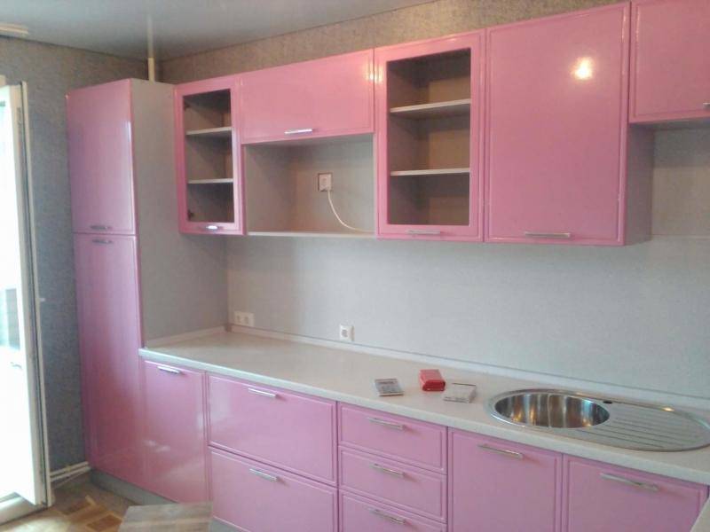 кухонный гарнитур розовый в Нижневартовске