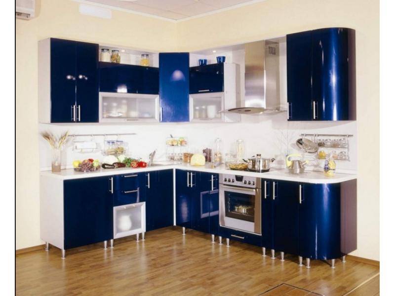 глянцевая угловая кухня в Нижневартовске