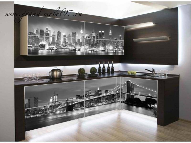 кухня с фотопечатью 044 в Нижневартовске