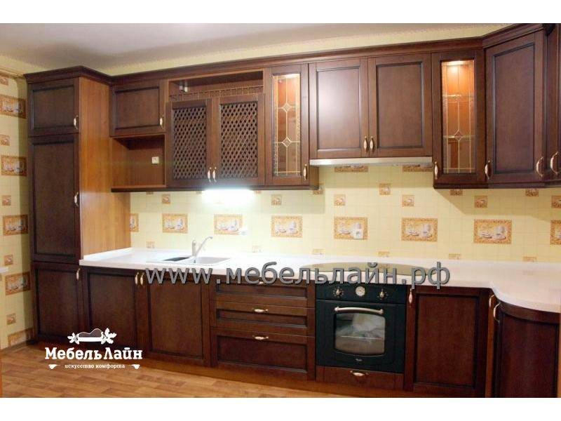 угловая кухня из массива в Нижневартовске