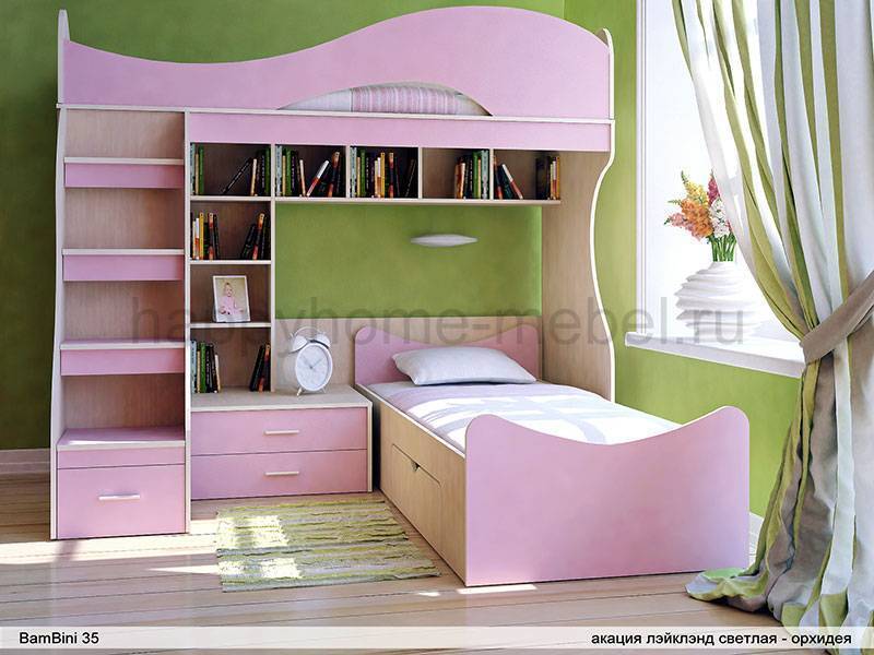 угловая двухъярусная кровать bambini 35 в Нижневартовске