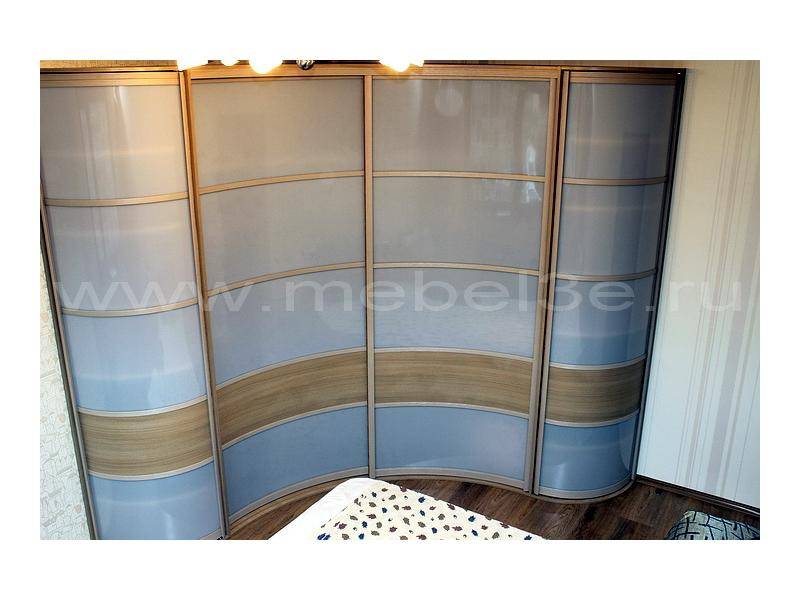 встроенный радиусный шкаф-купе 2560х2560 в Нижневартовске