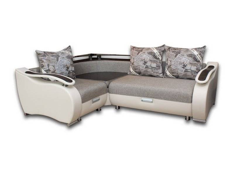 угловой диван леон с полками в Нижневартовске