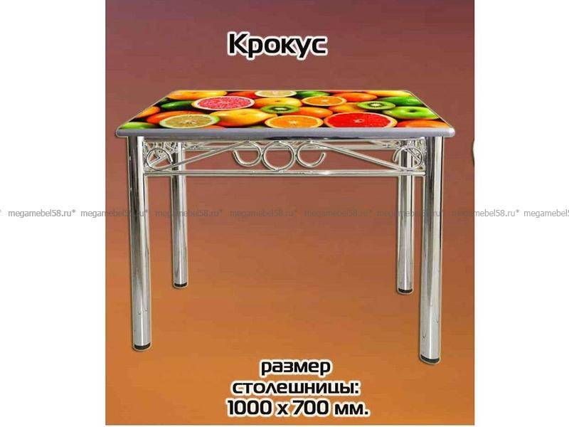 стол с фотопечатью крокус в Нижневартовске