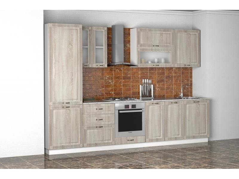 кухня прямая дуб сонома в Нижневартовске