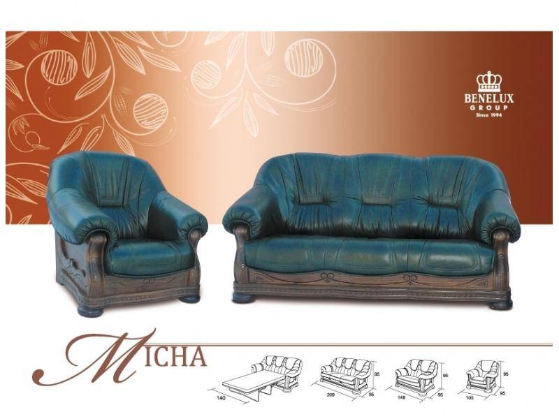 кожаный диван misha в Нижневартовске