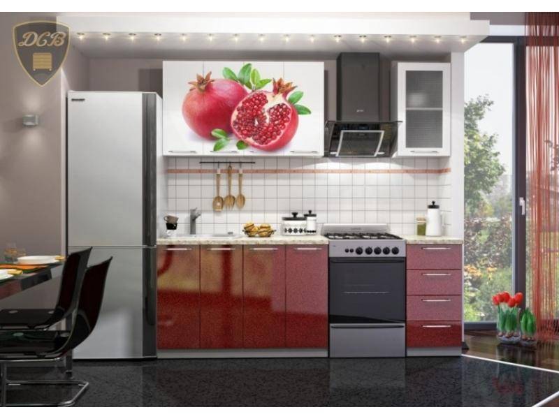 кухня с фотопечатью гранат в Нижневартовске