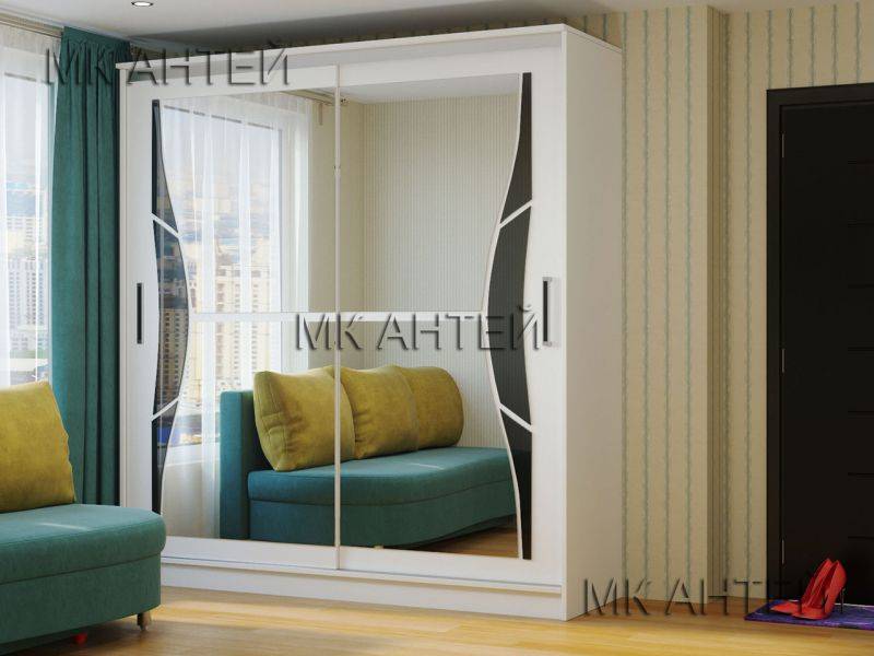 шкаф-купе бабочка с зеркалами в Нижневартовске