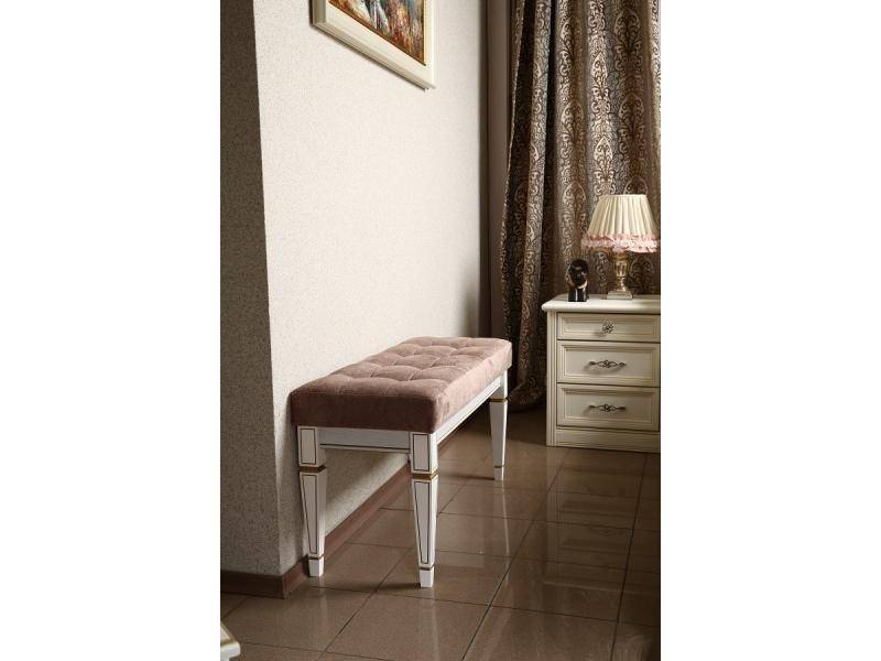 банкетка васко в 96н белый ясень/золото в Нижневартовске