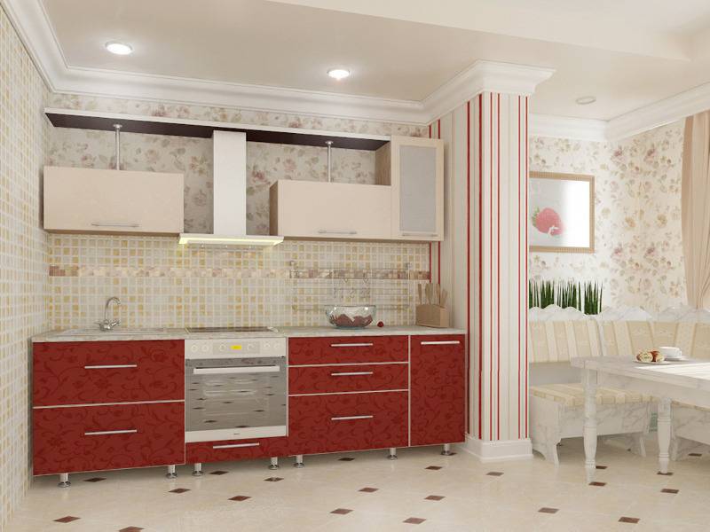 кухонный гарнитур прямой сиберия-100 в Нижневартовске