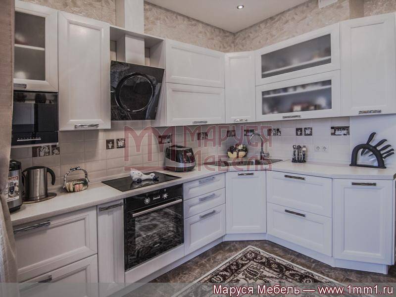 кухня угловая белая эмаль в Нижневартовске