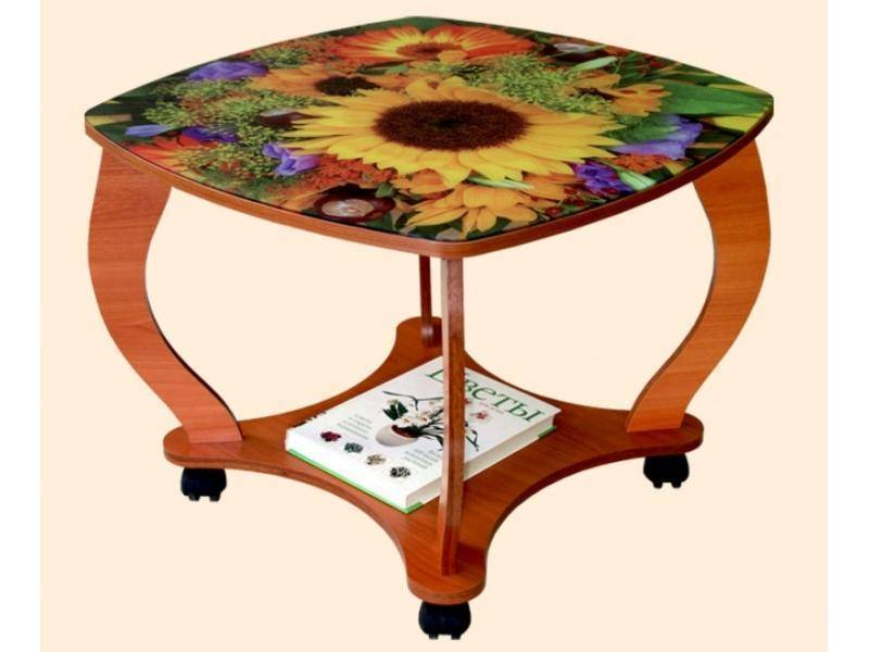 стол журнальный тыква фотопечать в Нижневартовске