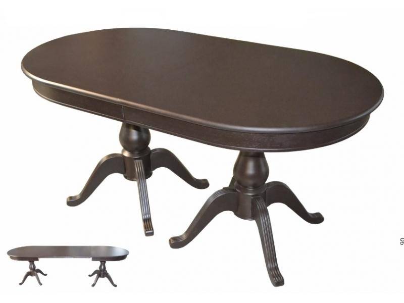 стол фабио-4 овальный раздвижной с 2-мя вставками в Нижневартовске