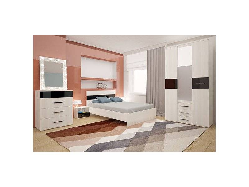 светлый спальный гарнитур никс в Нижневартовске