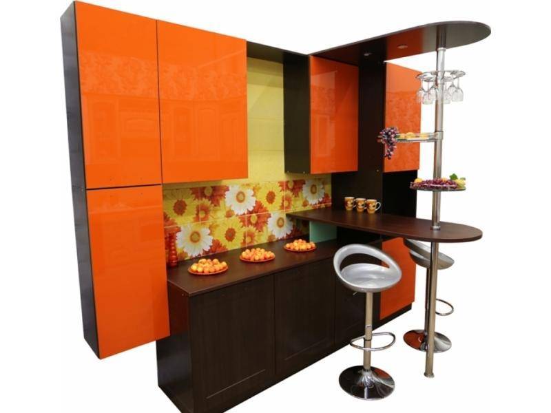 кухонный гарнитур оранж венге в Нижневартовске
