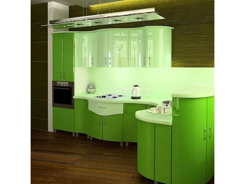 кухня волна 2 полуостровнaя планировка в Нижневартовске