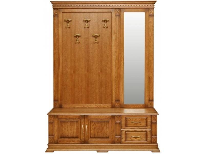 тумба с вешалкой и зеркалом для прихожей верди п410.04 в Нижневартовске