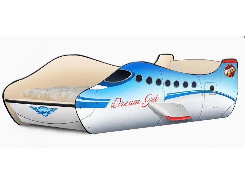 кровать - самолётик классик голубой в Нижневартовске