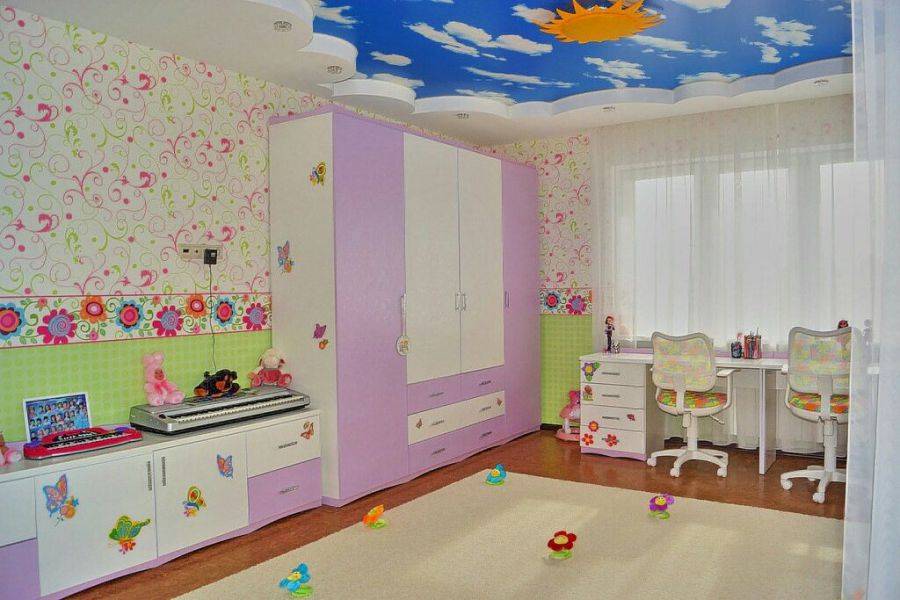 яркая детская для двух девочек в Нижневартовске