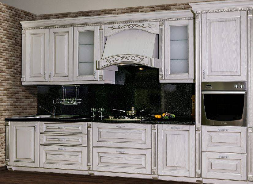 классическая кухня с патиной в Нижневартовске