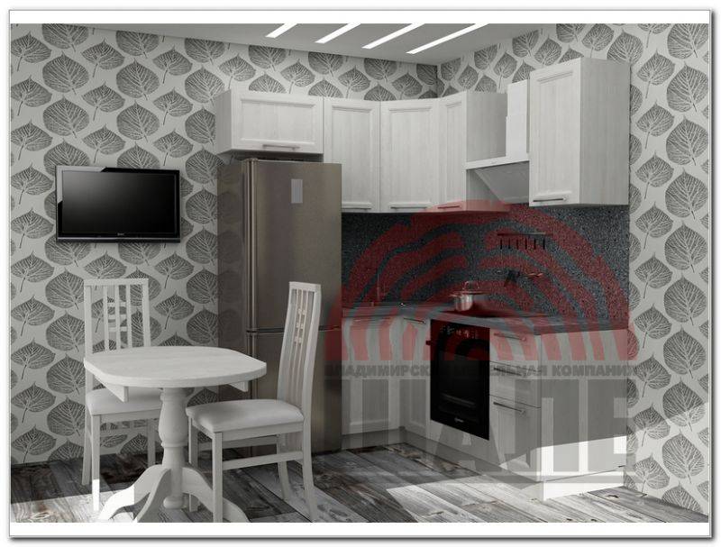 маленькая угловая кухня сампи-кембридж в Нижневартовске