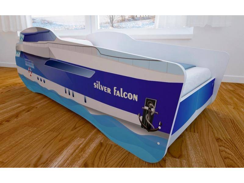 кровать детская с матовой фотопечатью корабль в Нижневартовске
