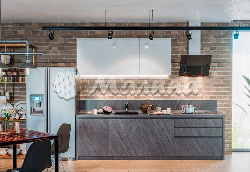 прямая кухня mono (м 33, пластик) в Нижневартовске