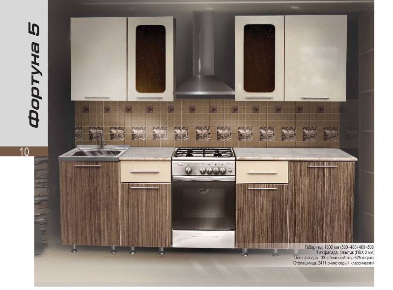 кухонный гарнитур прямой фортуна 5 в Нижневартовске