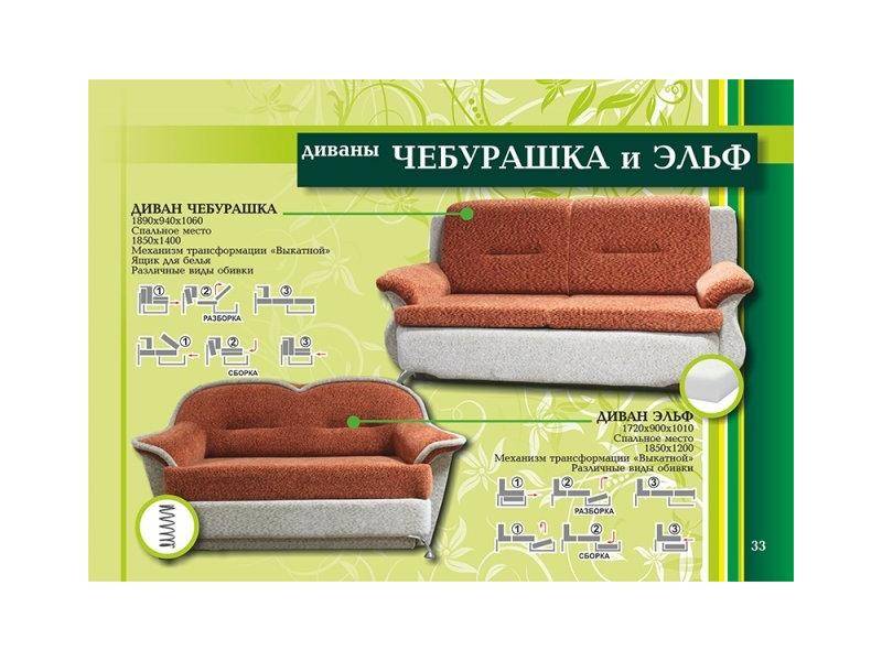 мини диваны чебурашка и эльф в Нижневартовске