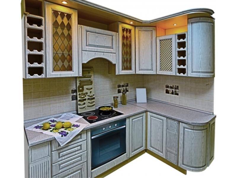 кухня угловая патина серебро в Нижневартовске