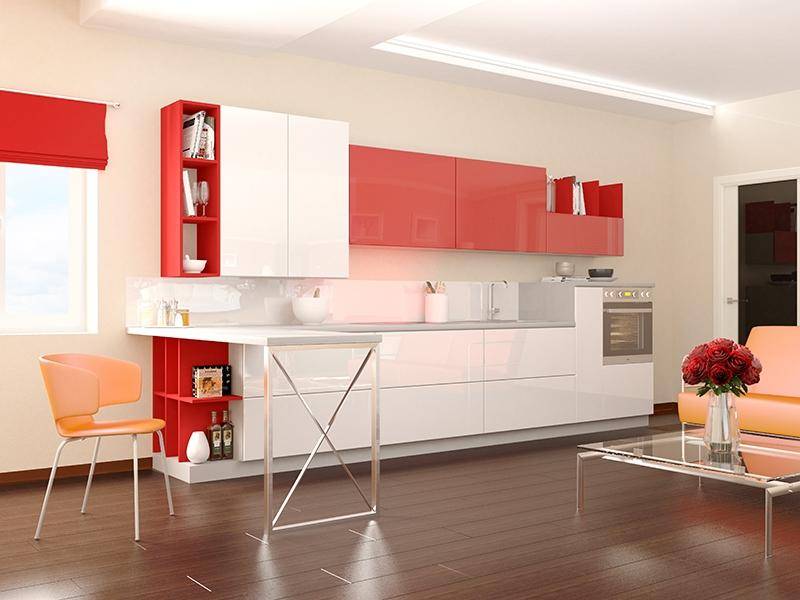 красно-белая кухня россо бьянко small в Нижневартовске