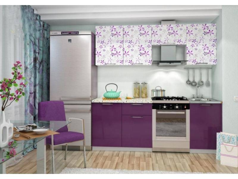 кухня прямая фиола в Нижневартовске