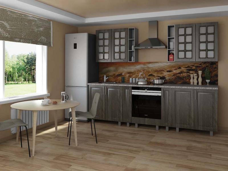 прямая кухня катерина серебряный орех в Нижневартовске