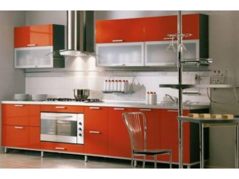 кухонный гарнитур прямой апельсин в Нижневартовске