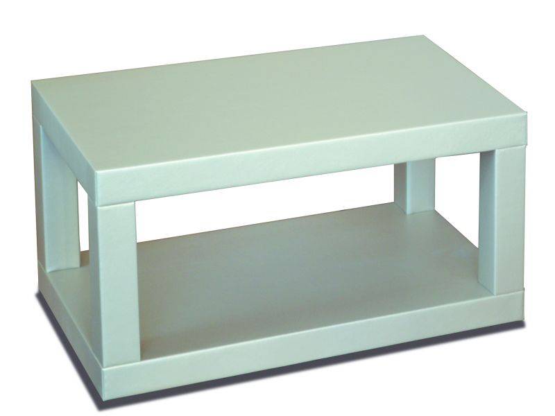 стол журнальный сакура 2 эко-кожа слоновая кость в Нижневартовске