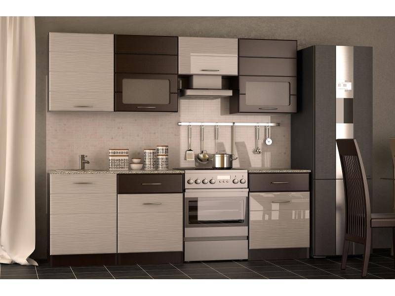 кухня прямая соло- венге в Нижневартовске