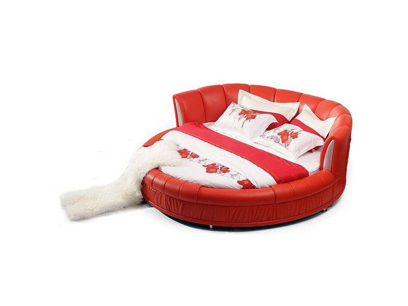 круглая красная кровать 05 в Нижневартовске