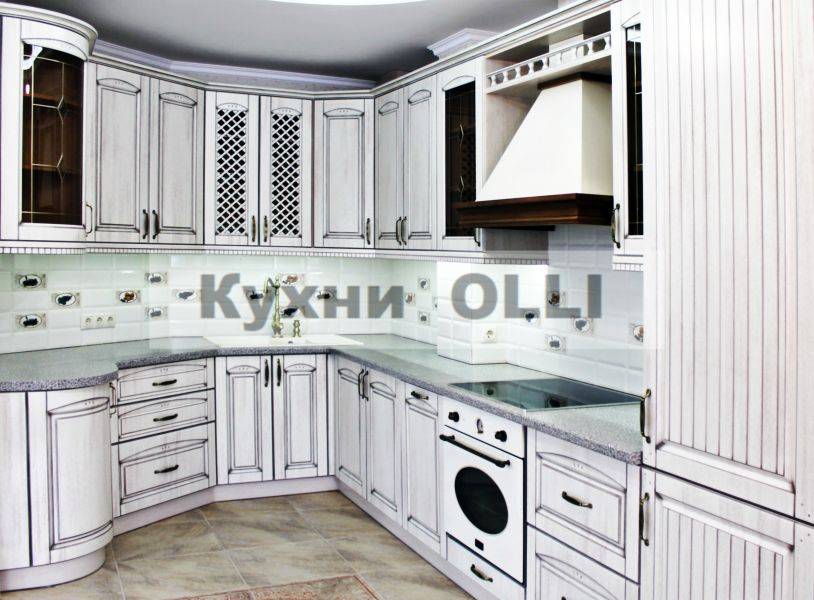 кухня мдф в пленке пвх с патиной в Нижневартовске