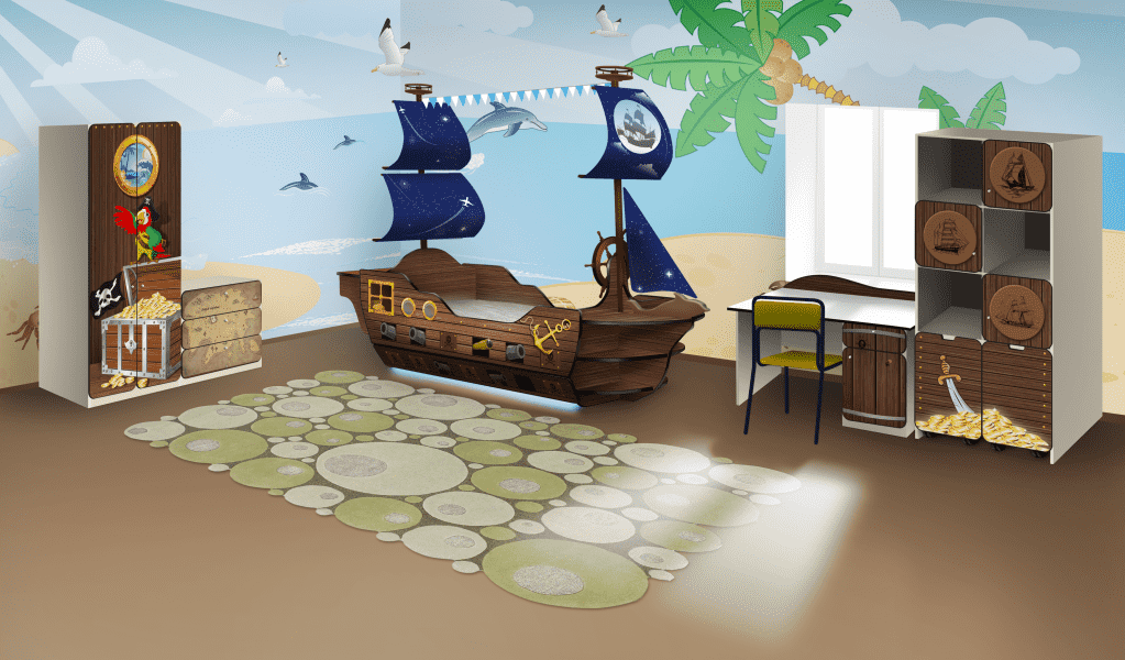 мебель детская кровать-корабль мечта пирата в Нижневартовске