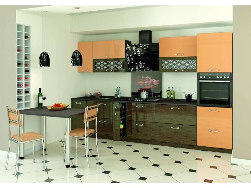 прямая кухня фреш абрикос в Нижневартовске