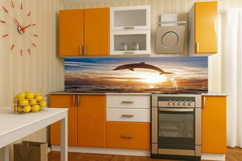 оранжевый кухонный гарнитур смак 11 в Нижневартовске