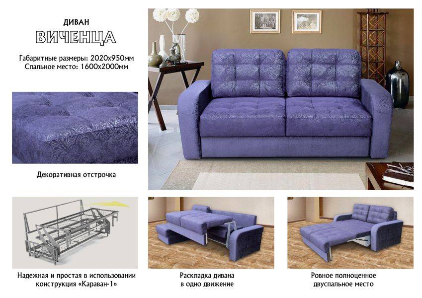 прямой диван виченца в Нижневартовске