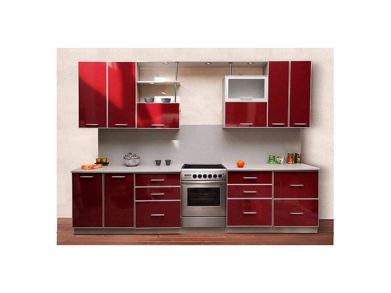 красная прямая кухня соната в Нижневартовске