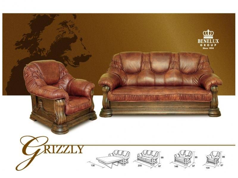 кожаный диван grizzly в Нижневартовске