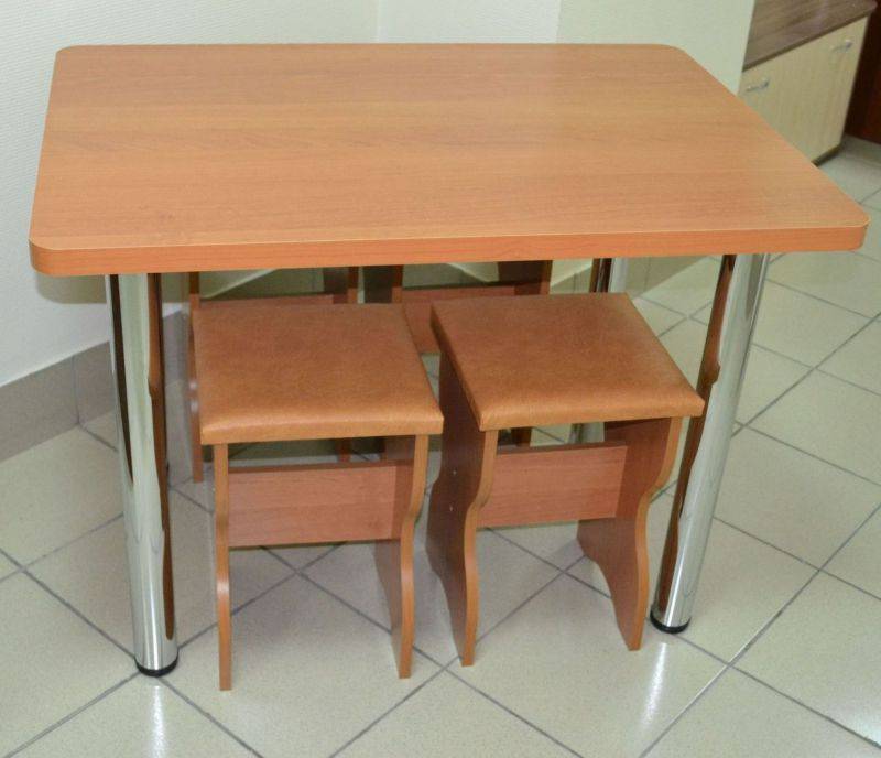 обеденная зона романтик (ноги хром), ольха в Нижневартовске